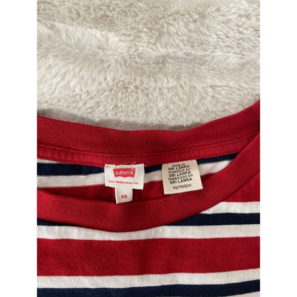 Levi’s stripe cotton tee shirt. Size XS - Picture 3 of 7